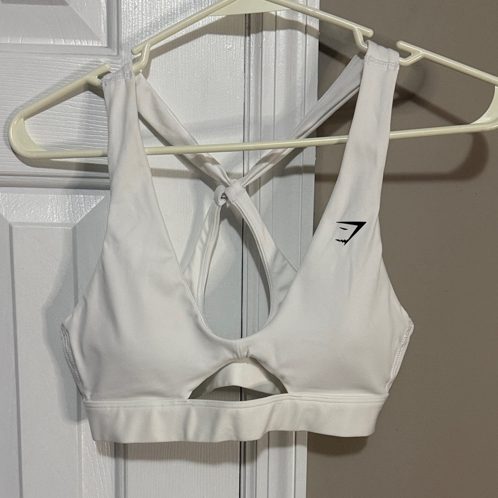 Gymshark Ivory Sports Bra with Cutout